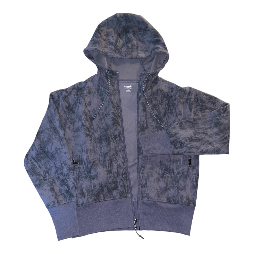 Old Navy Activewear Zip-up Hoodie grey pattern